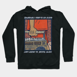 Kurtis Blow / 80s Styled Ghetto Blaster Design Hoodie